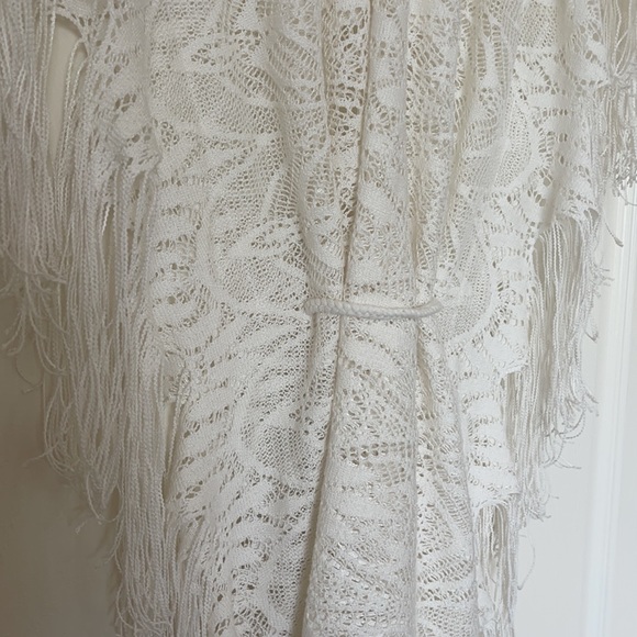 Lucky Brand Boho Chic Lace Fringe top size M - Picture 13 of 14